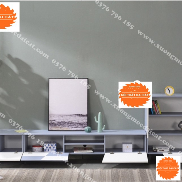 Kệ tivi bằng gỗ kiểu dáng hiện đại KTV272