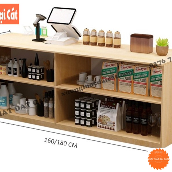 Quầy pha chế quán cà phê đẹp QB002
