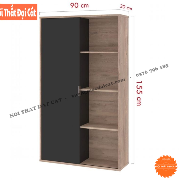 Tủ sách gia đình bằng gỗ hiện đại KS228