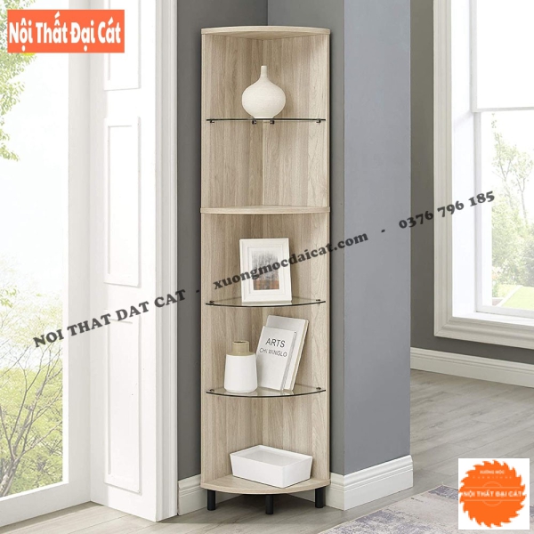 Kệ trang trí 5 tầng góc tường KTT138