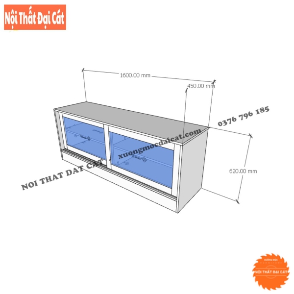 Kệ tủ sách thiết kế cánh trượt KS214