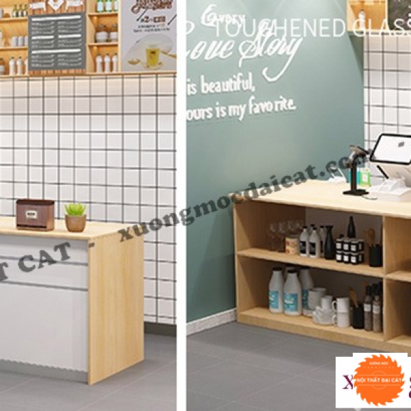 Quầy pha chế quán cà phê đẹp QB002