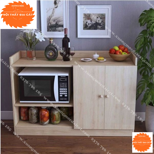 Tủ bếp gỗ thiết kế nhỏ gọn 2 cánh TBN054