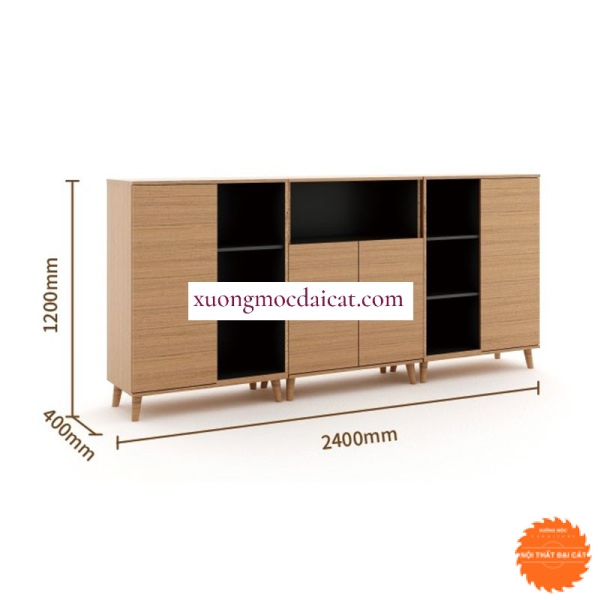 Tủ hồ sơ gỗ dáng thấp tiện nghi THST060