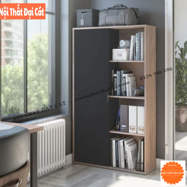 Tủ sách gia đình bằng gỗ hiện đại KS228