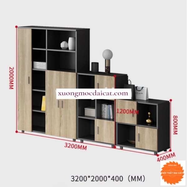 Tủ hồ sơ từ thấp đến cao nhiều ngăn THS097
