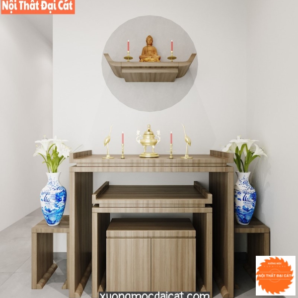 Bàn thờ gia đình phòng khách BT017