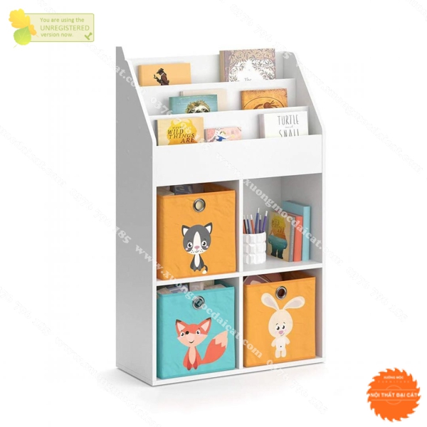Kệ sách bằng gỗ công nghiệp MDF KSTE017