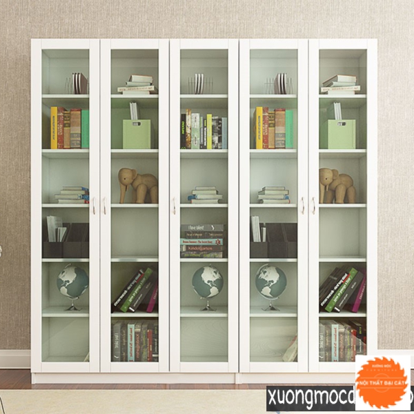 Tủ hồ sơ gỗ cánh kính THS010