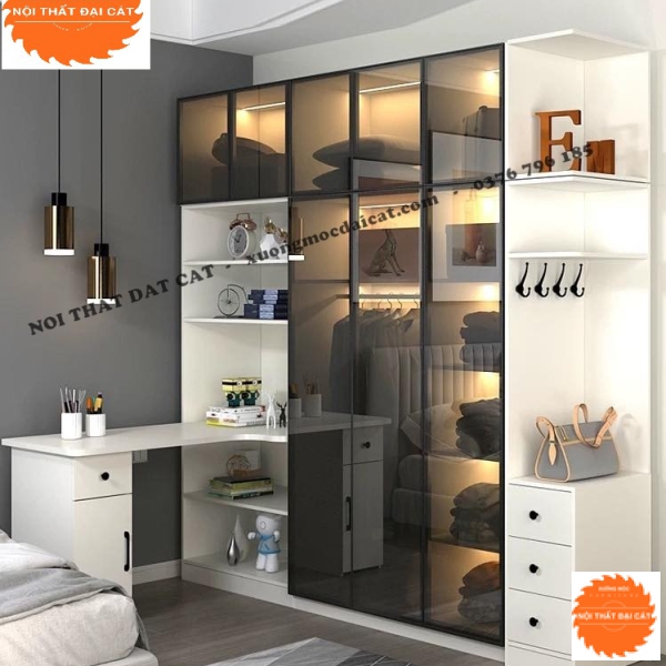 Tủ áo quần tone trắng hiện đại MS22252