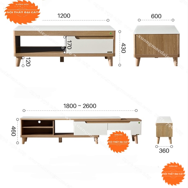 Kệ tivi hiện đại cho phòng khách KTV274