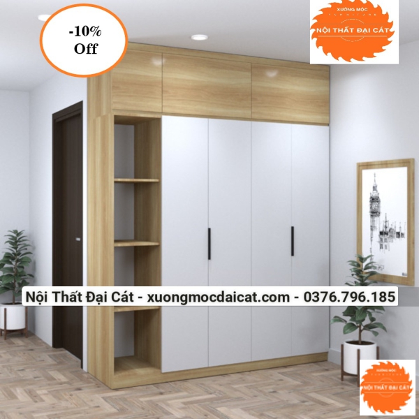 Tủ áo quần thiết kế đẹp MS22222