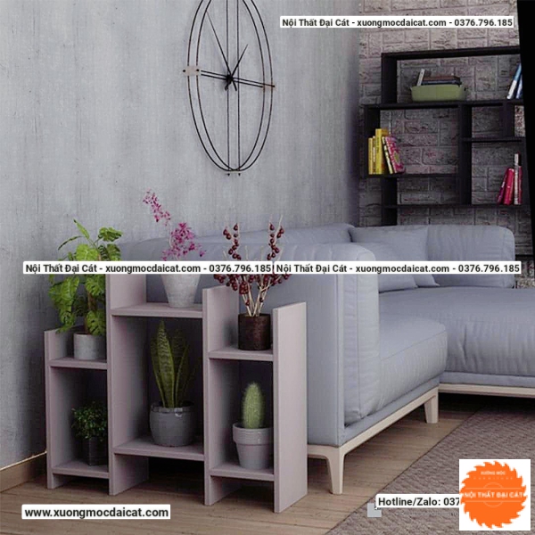 Bàn gỗ cạnh sofa - kệ trang trí phòng khách BGS020