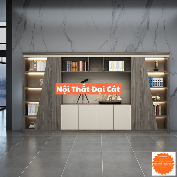 Tủ giám đốc thiết kế có đèn led TGĐ014