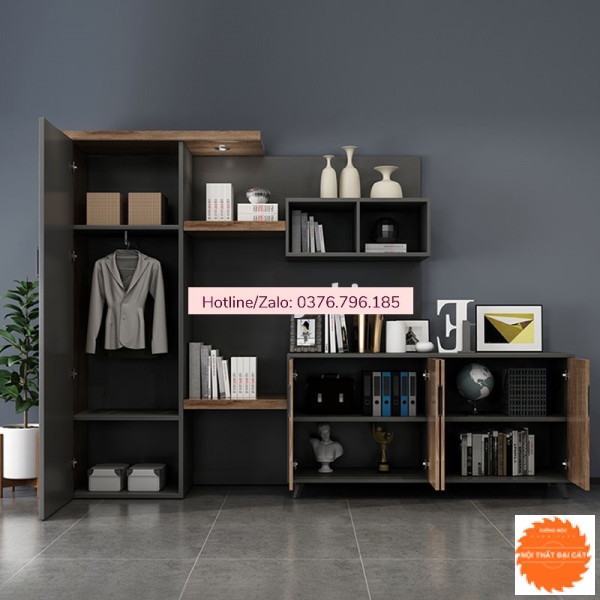Tủ hồ sơ gỗ thiết kế hiện đại THS041