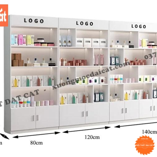Tủ trưng bày sản phẩm Spa/ Nail TN014