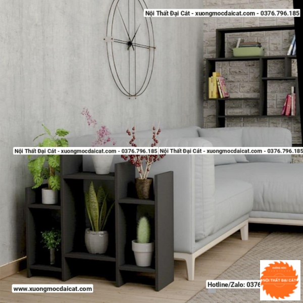 Bàn gỗ cạnh sofa - kệ trang trí phòng khách BGS020
