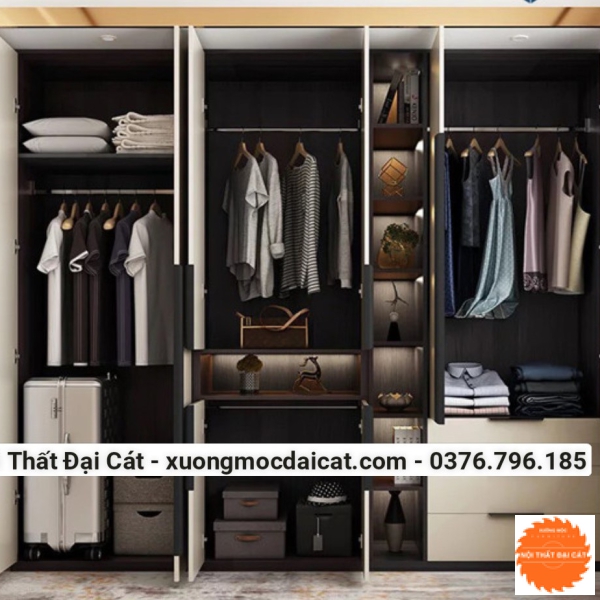 Tủ áo quần thiết kế hiện đại MS22223