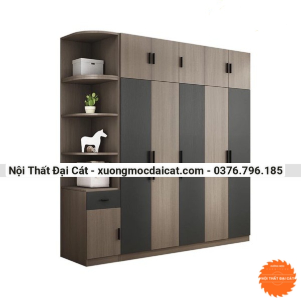 Tủ áo quần 5 cánh gỗ MS22231
