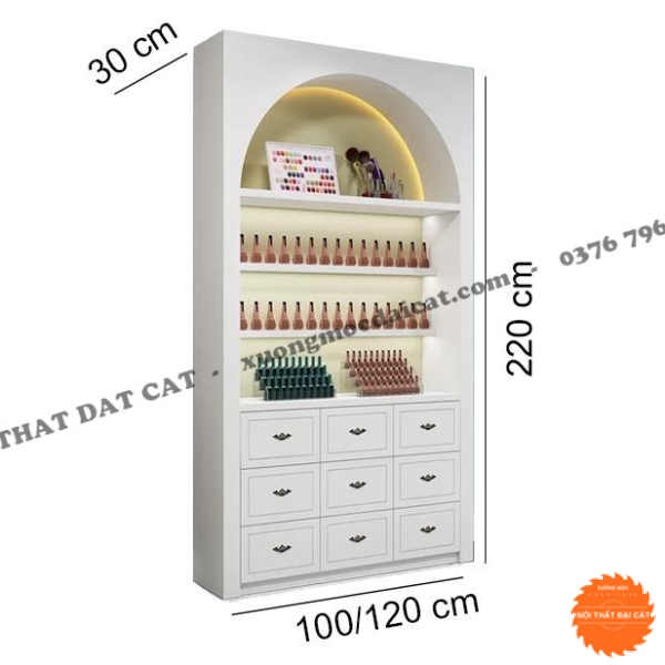 Tủ decor nail đẹp TN015