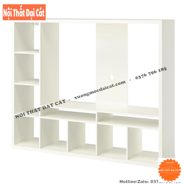 Kệ gỗ trưng bày phong cách hiện đại KG038