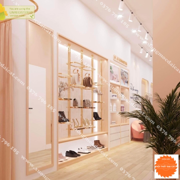 Mẫu thiết kế shop giày dép MS013