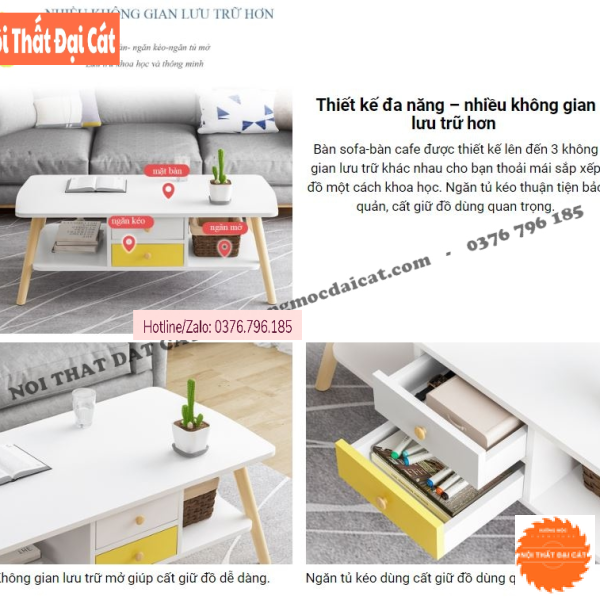 Bàn sofa phong cách Bắc Âu BS088