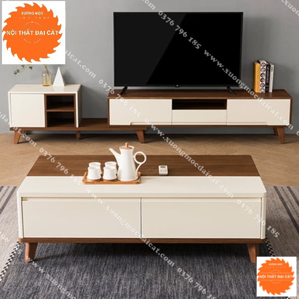 Bàn sofa đẹp thiết kế 2 màu BS055