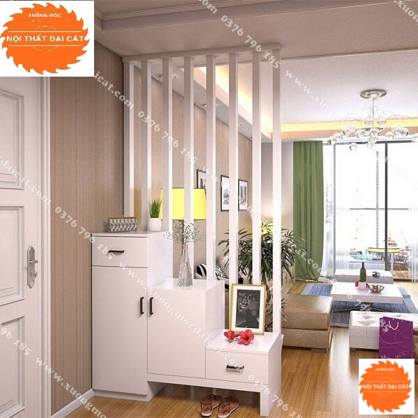 Vách ngăn kết hợp tủ giày VN056