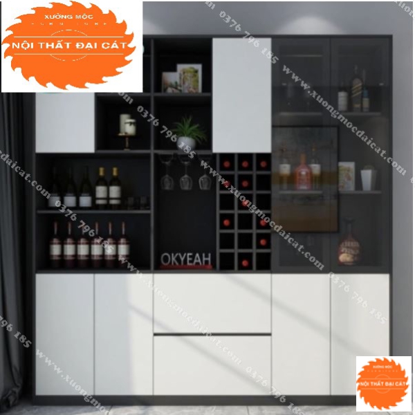 Tủ rượu - tủ trang trí hiện đại cho phòng khách TR046