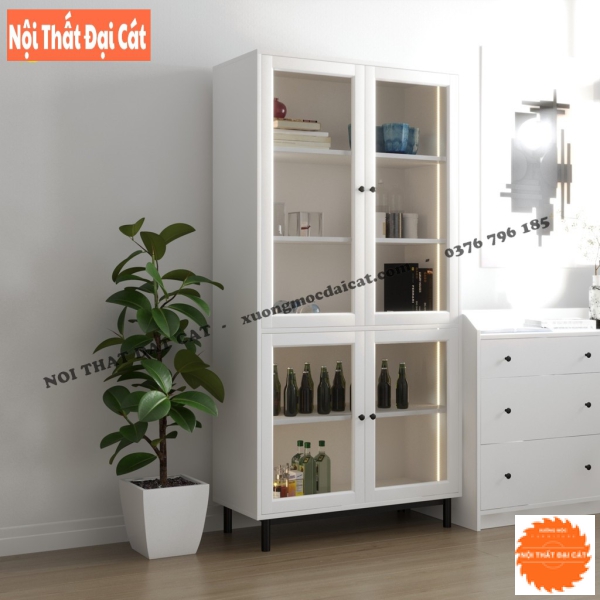 Tủ rượu cánh kính phòng khách gia đình TR065