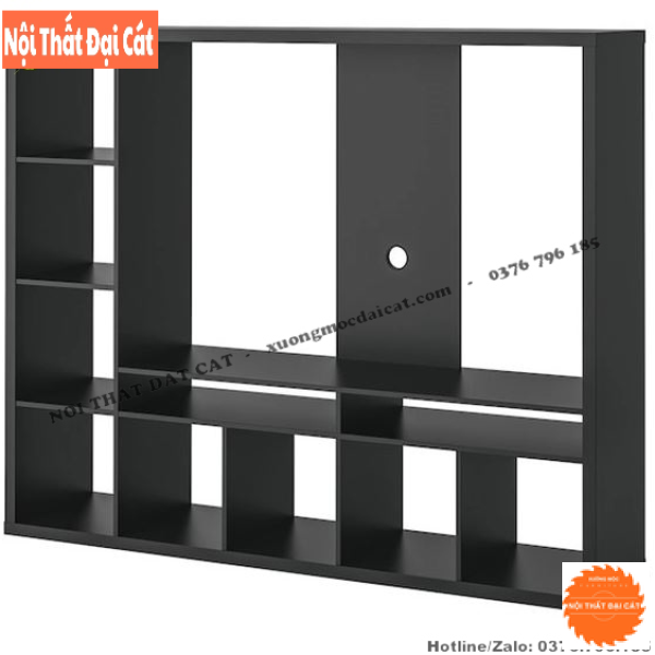 Kệ gỗ trưng bày phong cách hiện đại KG038