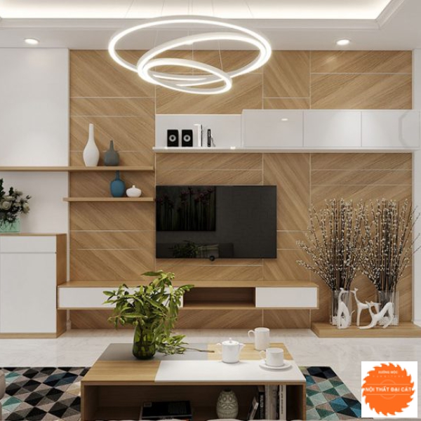 Kệ tivi kết hợp kệ trang trí KKH070