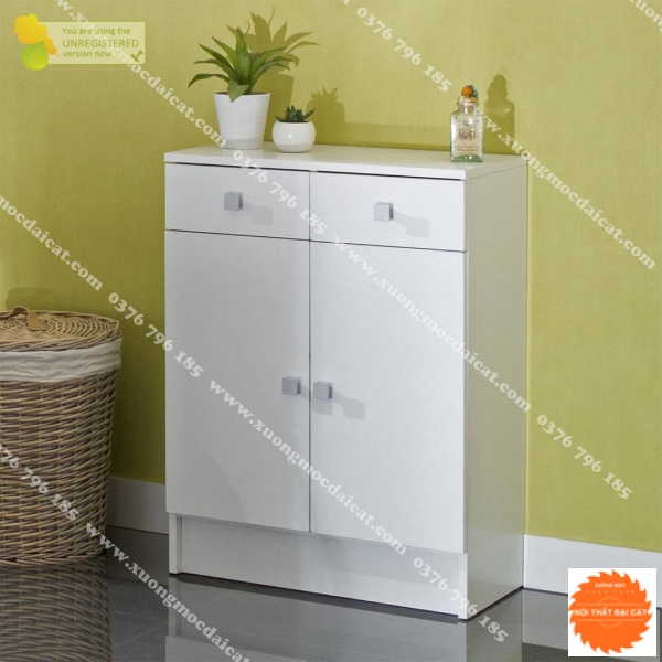 Tủ để đồ phòng tắm màu trắng đẹp TPT014
