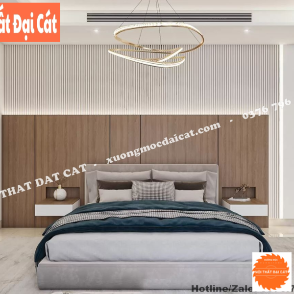 Vách ốp đầu giường phong cách đẹp VOĐG016