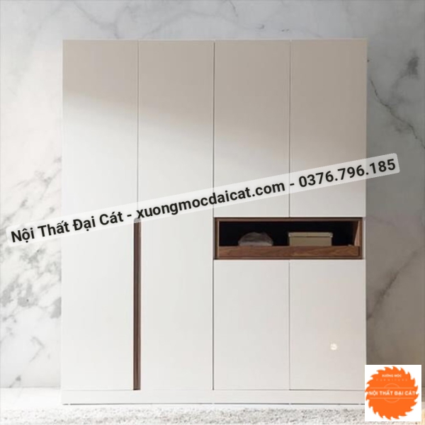 Tủ áo quần màu trắng sang trọng MS22240