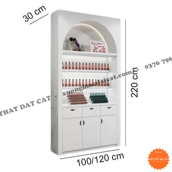 Tủ decor nail phong cách hiện đại TN016
