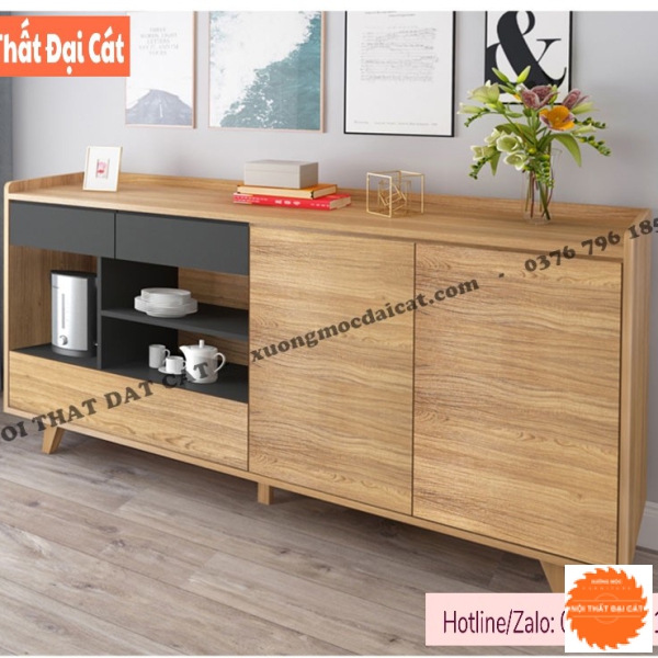 Tủ lưu trữ, trang trí phòng khách TĐ098