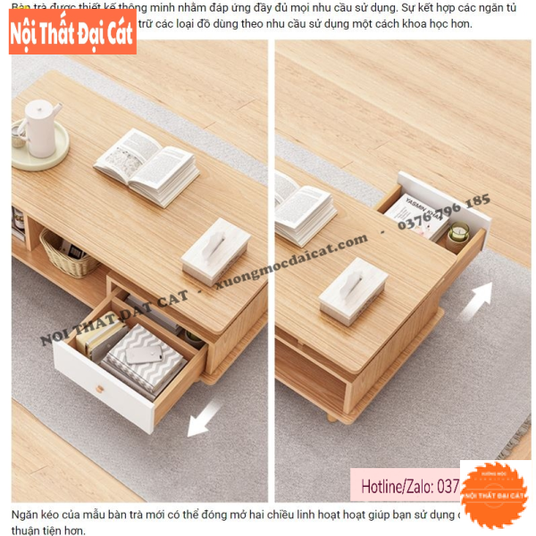 Bàn sofa phòng khách đẹp BS089
