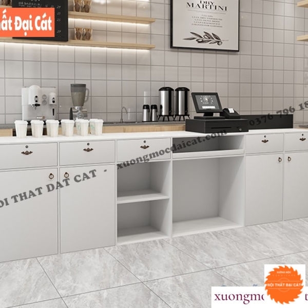 Quầy pha chế gỗ công nghiệp đẹp QB004