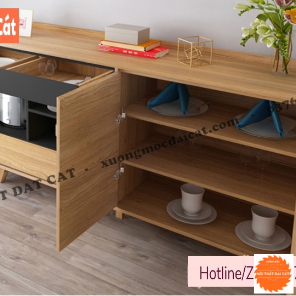 Tủ lưu trữ, trang trí phòng khách TĐ098