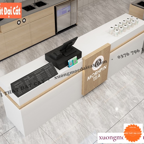 Quầy pha chế gỗ công nghiệp đẹp QB004