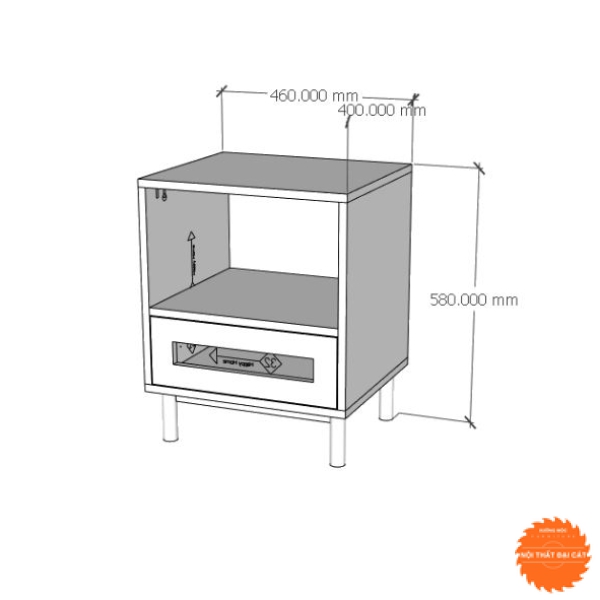 Tủ nhỏ để đầu giường đẹp T071