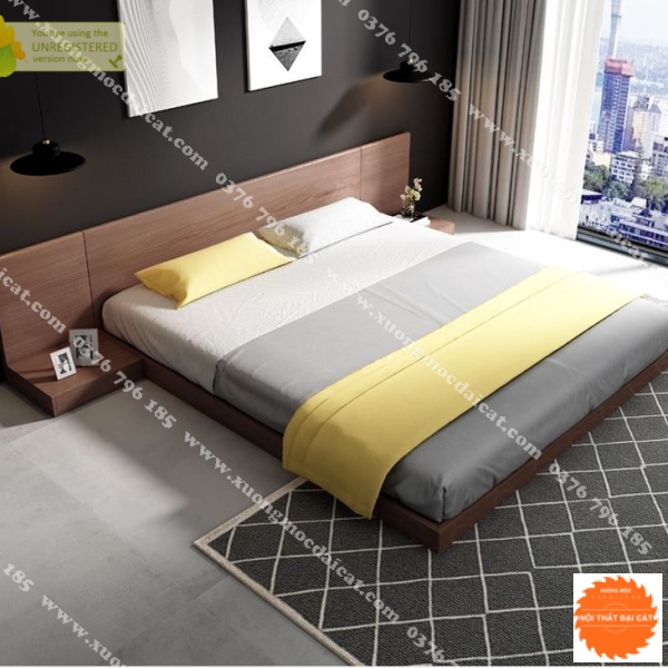 Giường ngủ gỗ công nghiệp MDF G081