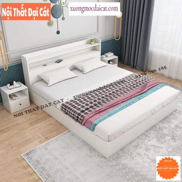 Giường ngủ có đầu giường tiện dụng G141