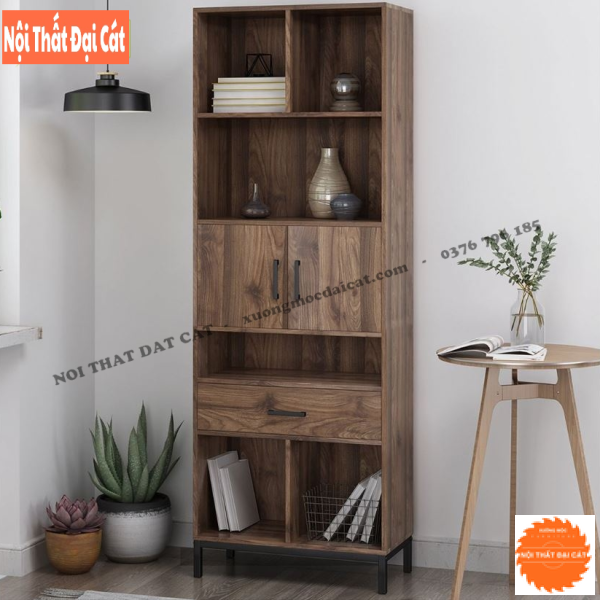 Tủ sách - tủ trang trí gỗ hiện đại KS231