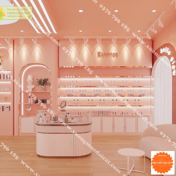 Mẫu thiết kế shop mỹ phẩm MS001