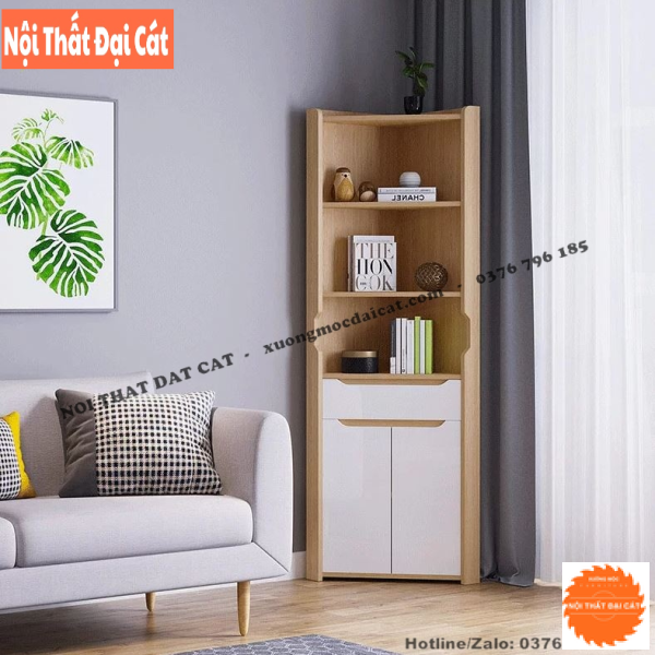 Kệ sách - kệ trang trí phòng khách KS150