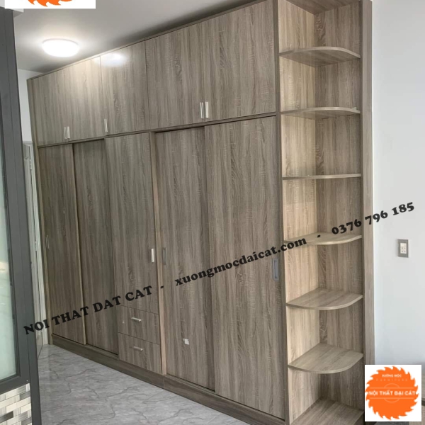 Tủ áo quần kèm kệ MS22282