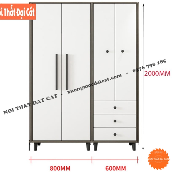 Tủ áo quần nhỏ tiết kiệm diện tích TA131